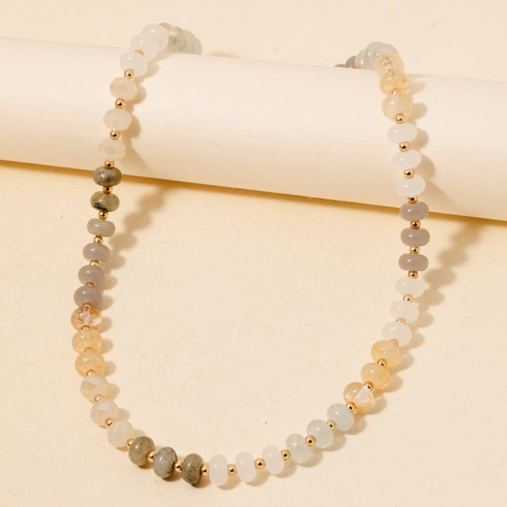 Candy Gem Beaded Necklace
