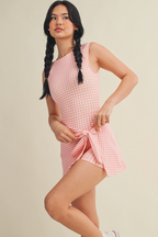 Londra Gingham Tennis Dress
