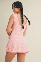Londra Gingham Tennis Dress