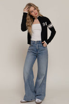 Fannie Zip-Up Sweater Jacket