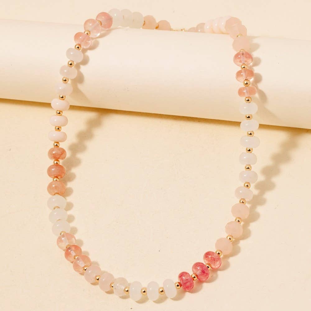 Candy Gem Beaded Necklace
