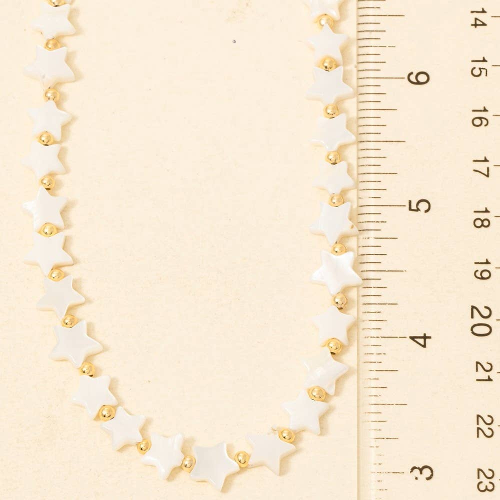 Multi Star Beaded Necklace