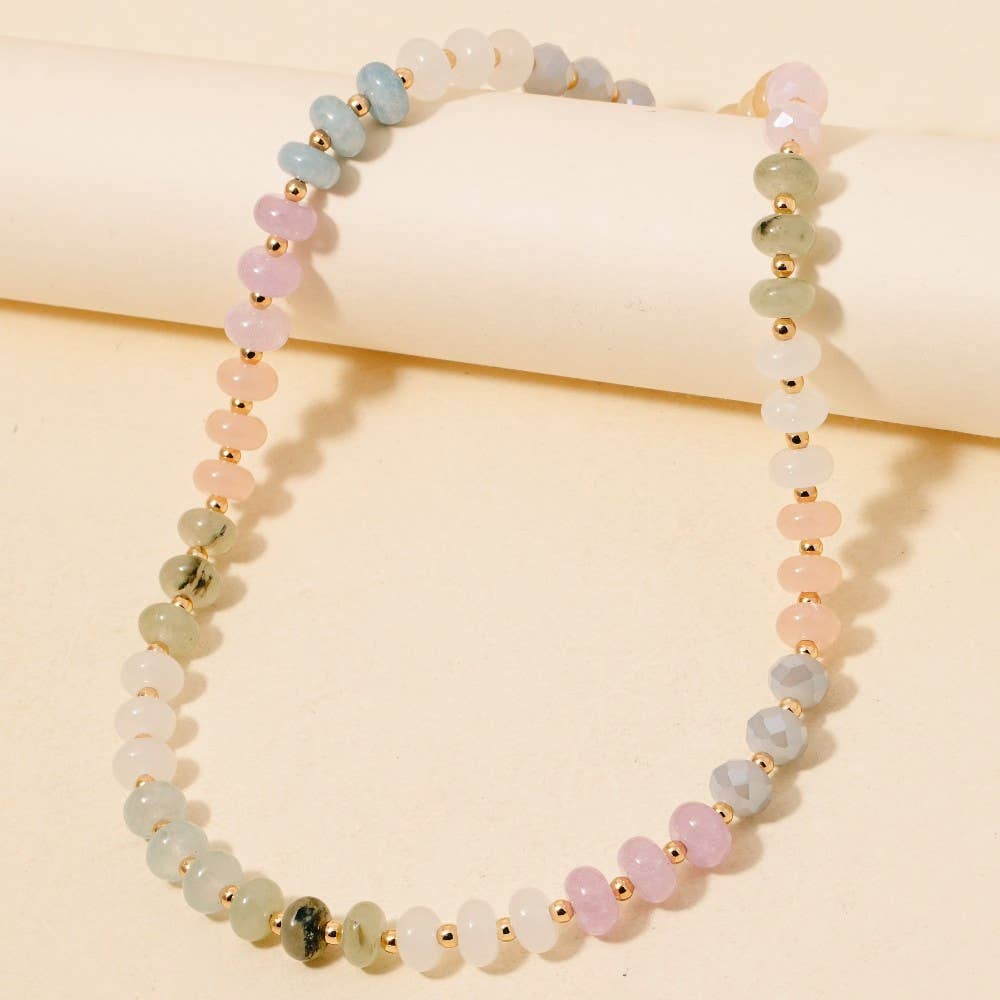 Candy Gem Beaded Necklace