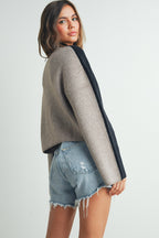 Julius Two Toned Turtleneck